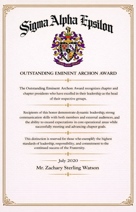 Oustanding Eminent Archon of the Year